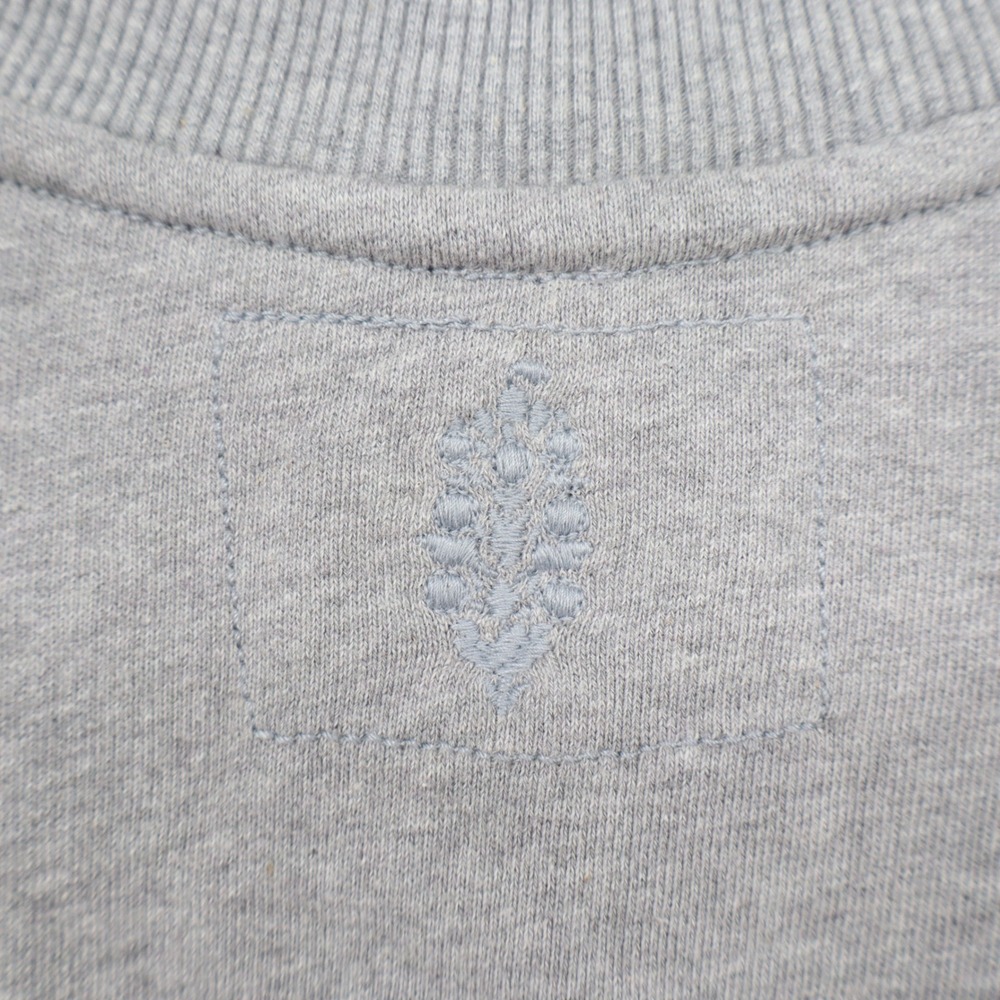 FP Movement Free People Gray Graphic Varsity Stripe Sweatshirt Small - Picture 9 of 11